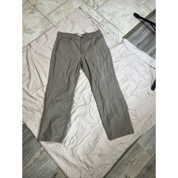 Blue Mountain Men's 36x32 Relaxed Fit Mid-Rise 5-Pocket Canvas Pants Brown - Picture 1 of 4